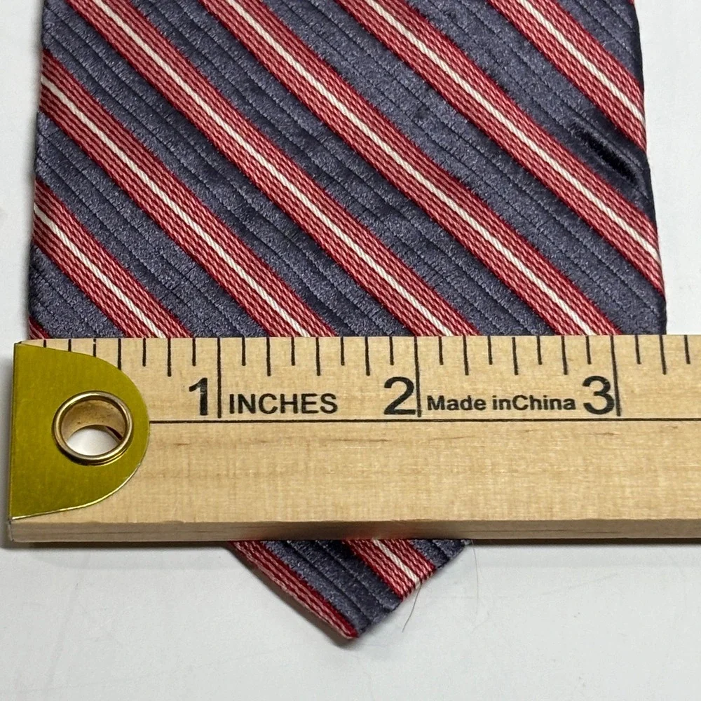 New Brooks Brothers 346 Necktie Mens OS Blue‎ Red Striped Silk Classic Preppy